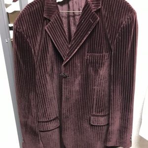 Vinci velvet suit coat